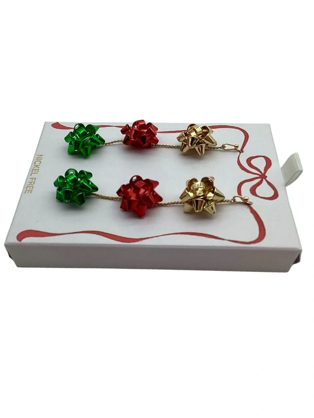 True to Form Gift Bow Dangle Earrings (NWT)